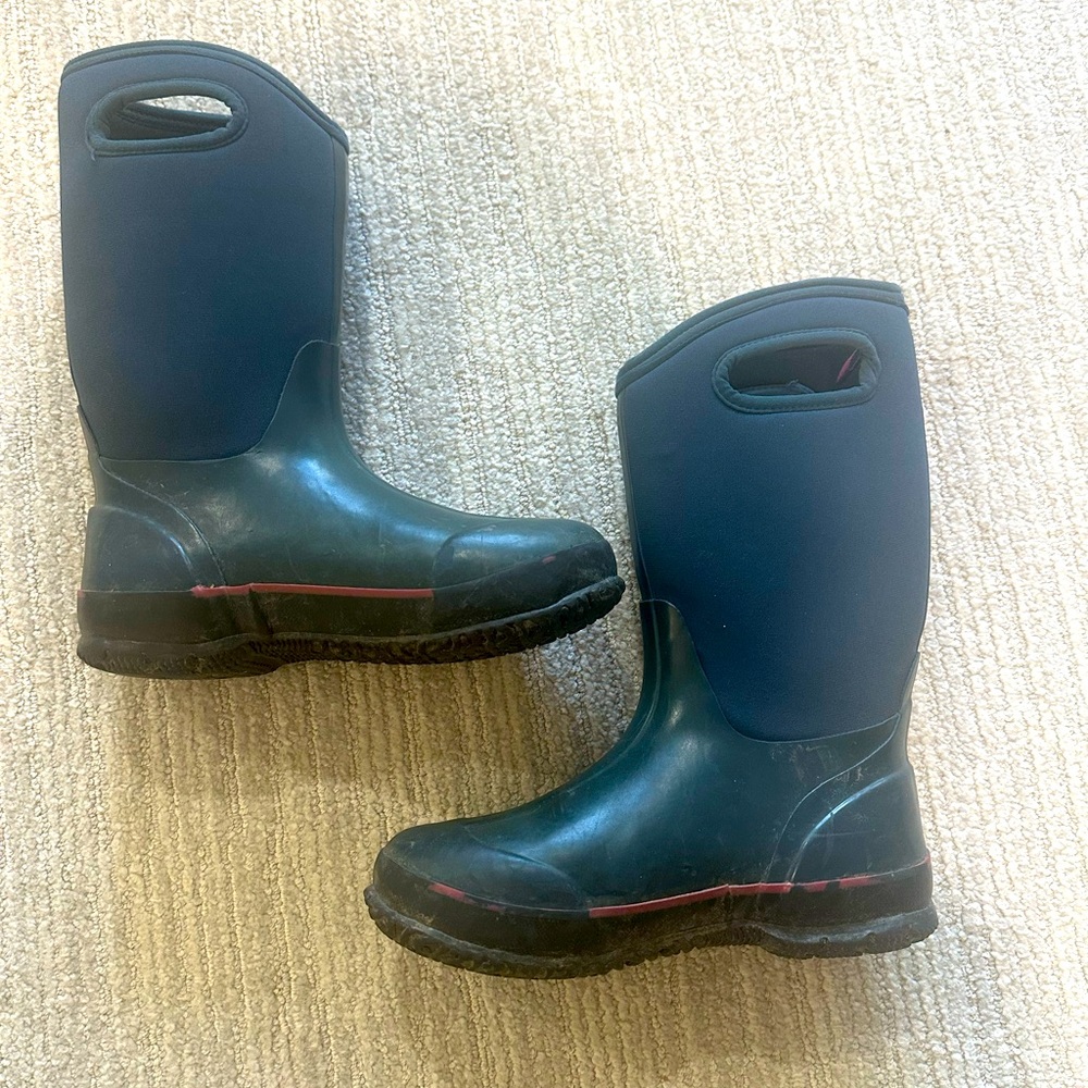 Winter Boots Bogs Youth 5 Navy Blue